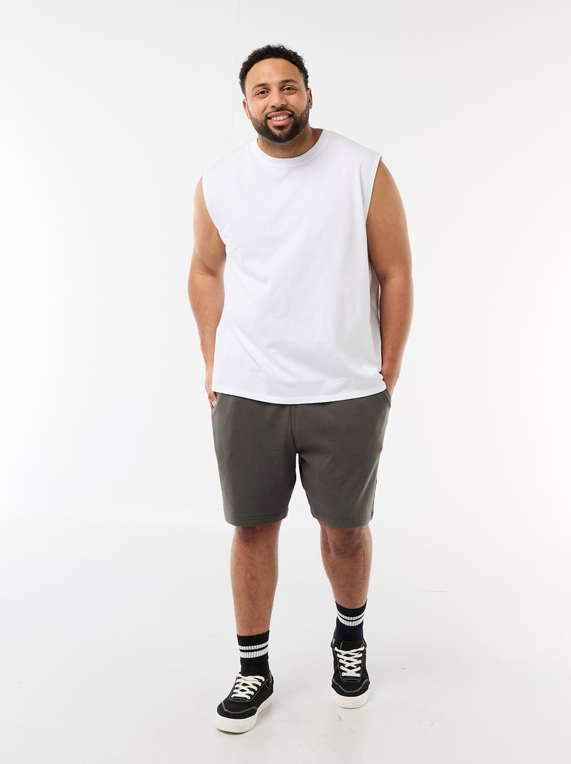 Canotta basic in cotone Bianco - Kiabi