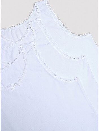 Canotta basic in cotone, confezione da 3 penti