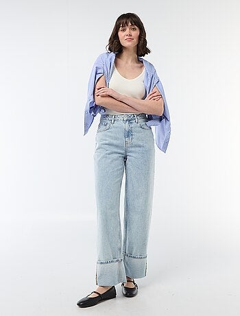 Canotta basic in tessuto a costine