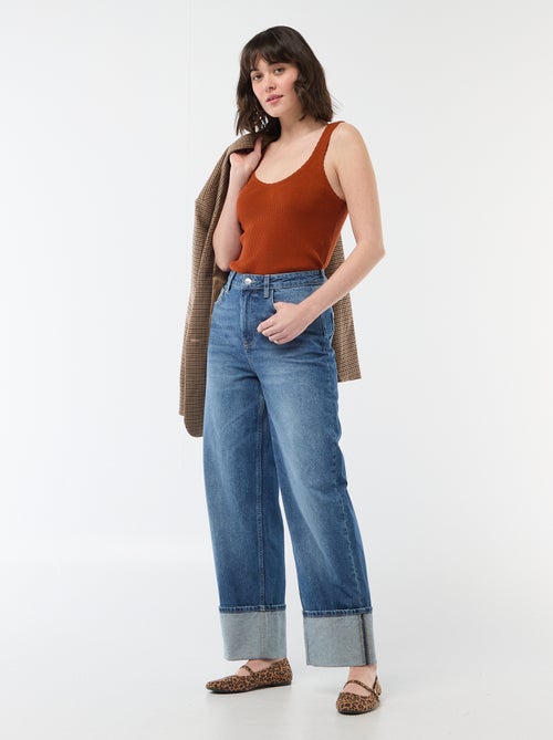 Canotta basic in tessuto a costine - Kiabi