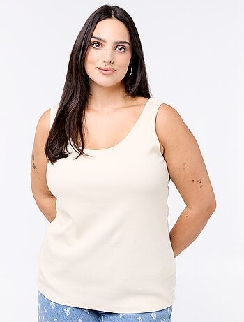 Canotta basica a costine