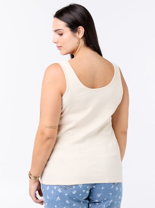 Canotta basica a costine - Kiabi