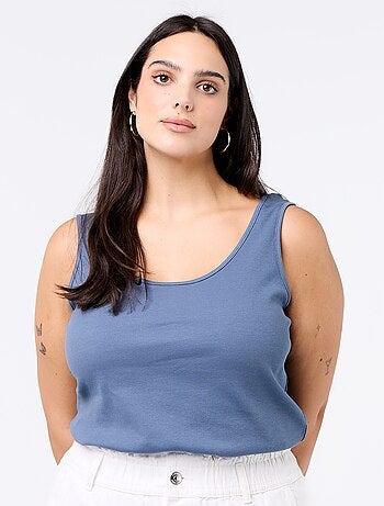 Canotta basica a costine