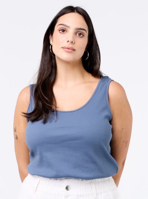 Canotta basica a costine - Kiabi