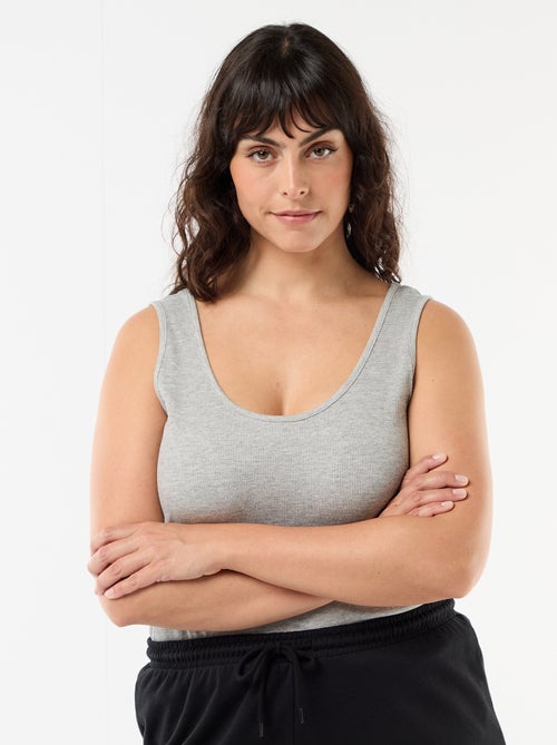 Canotta basica a costine - Kiabi