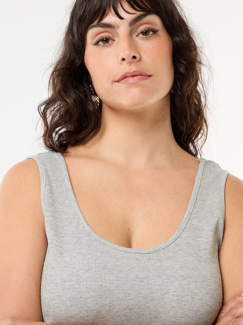 Canotta basica a costine - Kiabi