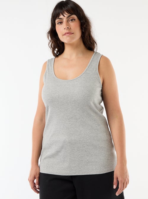 Canotta basica a costine - Kiabi