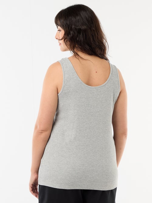 Canotta basica a costine - Kiabi