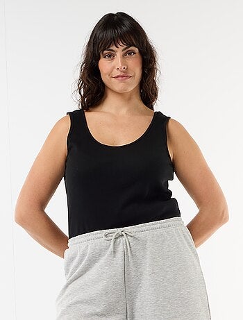 Canotta basica a costine