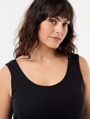 Canotta basica a costine