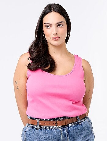 Canotta basica a costine