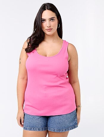 Canotta basica a costine