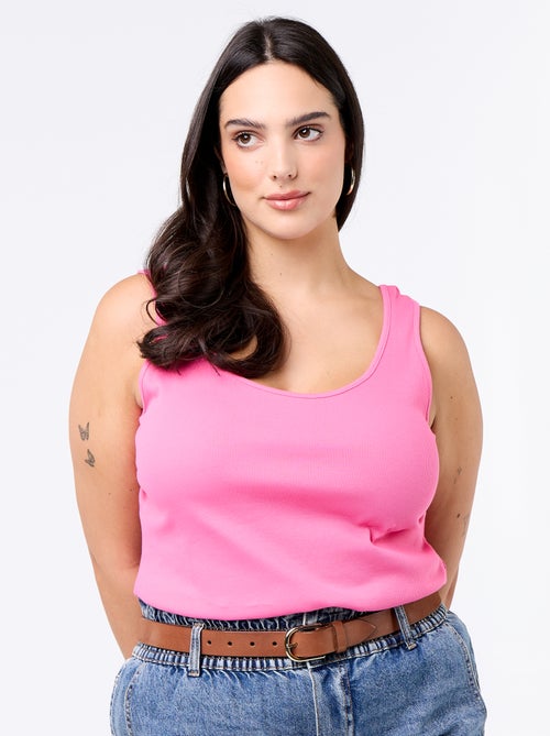 Canotta basica a costine - Kiabi