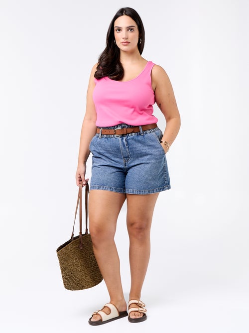 Canotta basica a costine - Kiabi