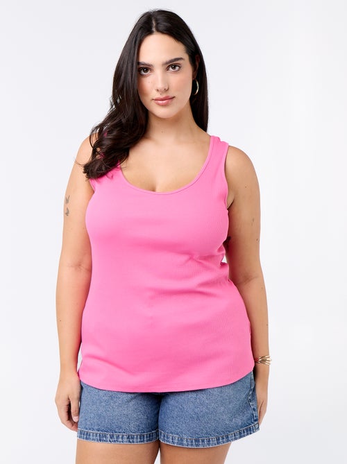 Canotta basica a costine - Kiabi