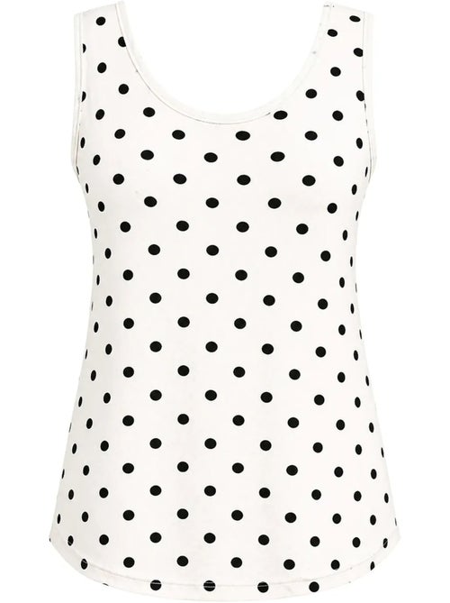 Canotta casual con scollo a u in misto cotone mixray - Kiabi