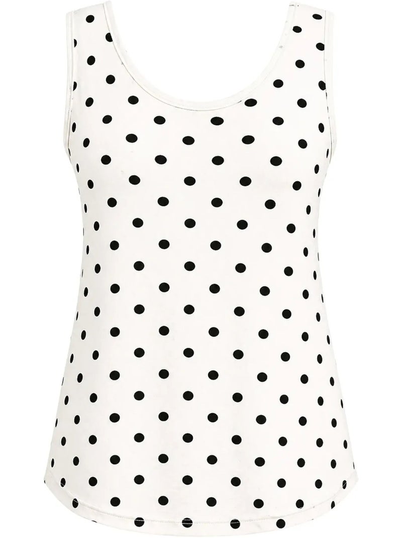 Canotta casual con scollo a u in misto cotone mixray Multicolore - Kiabi