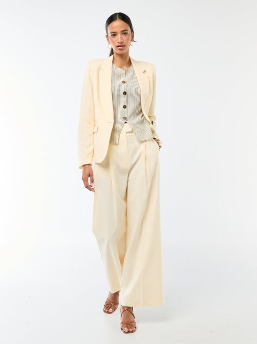 Canotta con apertura con bottoni dorati martellati - Kiabi