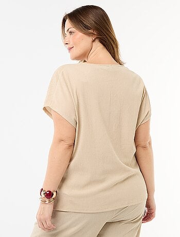 Canotta con bottoni dorati