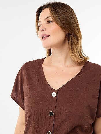 Canotta con bottoni dorati