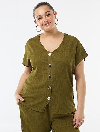 Canotta con bottoni dorati