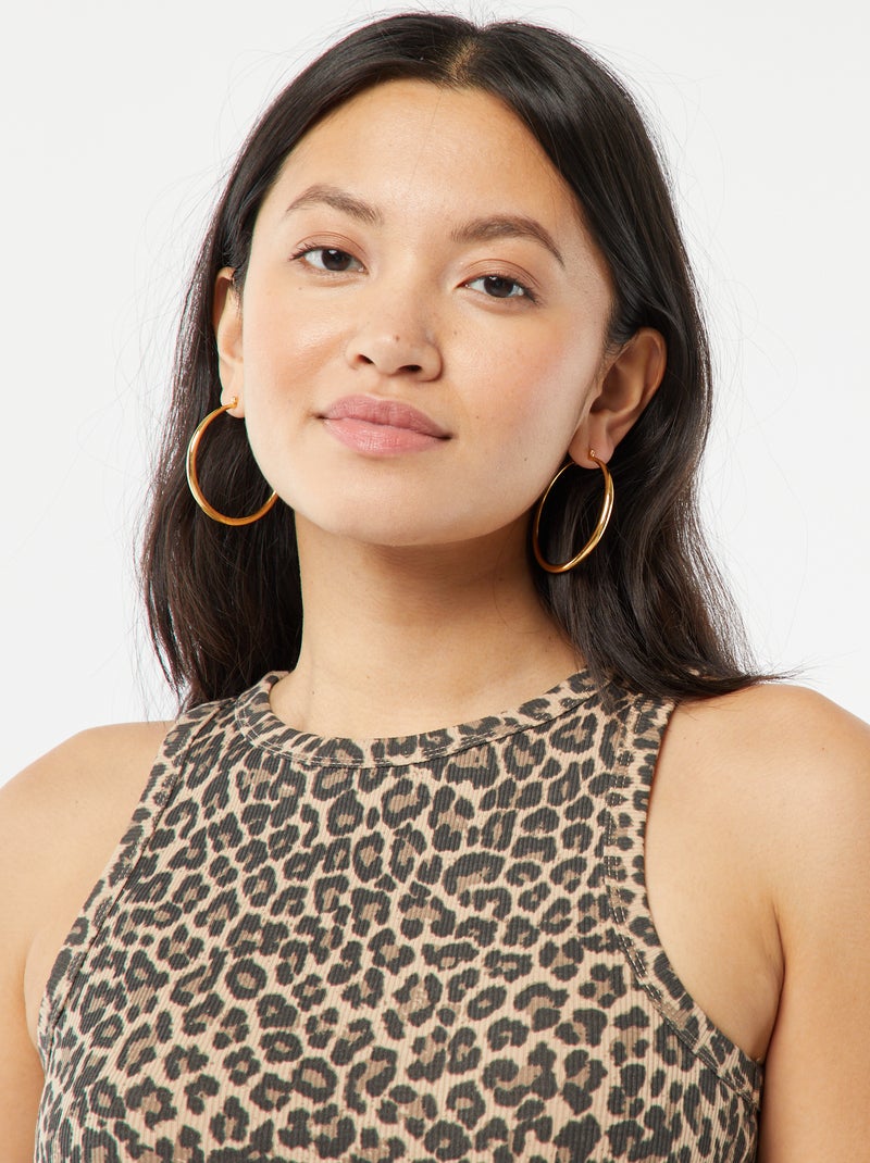 Canotta con giromanica americano BEIGE - Kiabi