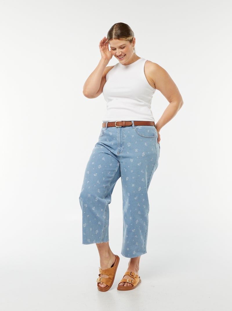 Canotta con giromanica americano bianco - Kiabi