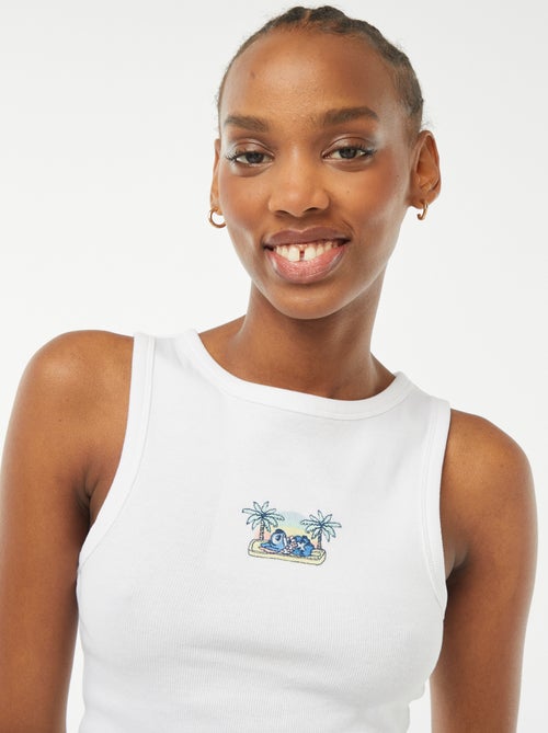 Canotta con giromanica americano 'Stitch' - Kiabi