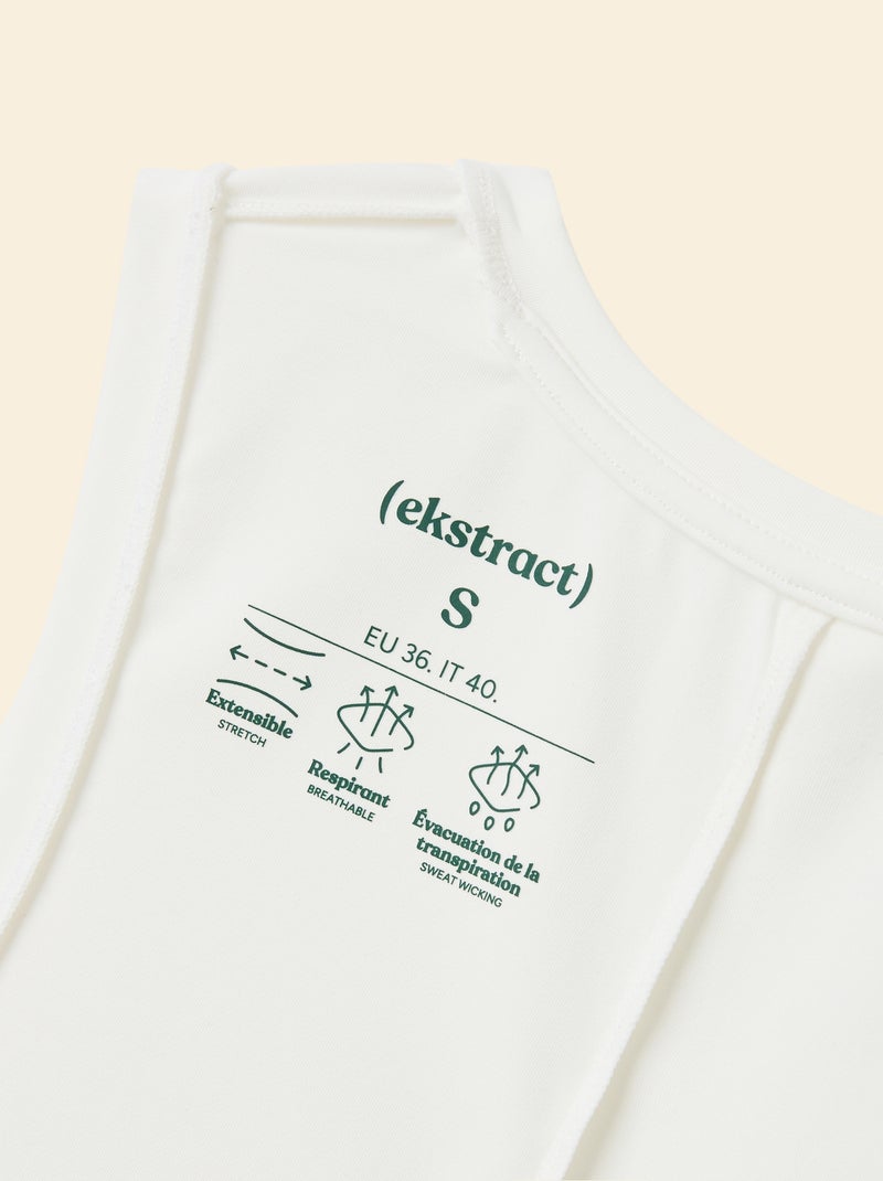 Canotta con giromanica oversize - (ekstract) Bianco - Kiabi