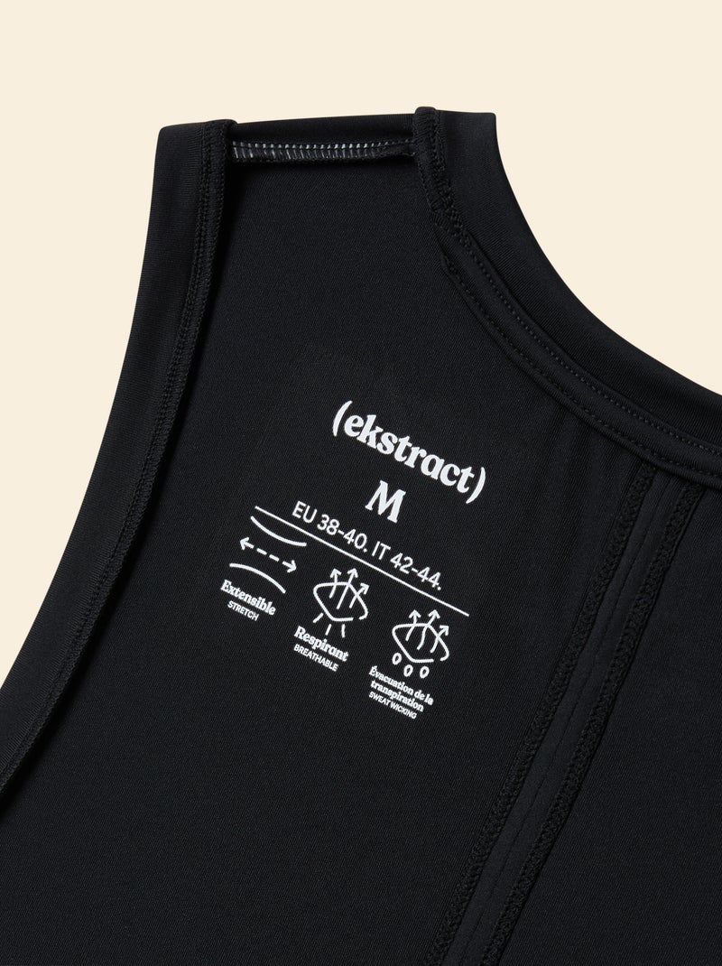 Canotta con giromanica oversize - (ekstract) Nero - Kiabi