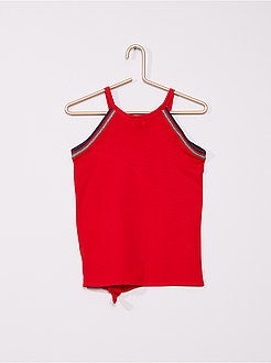 Canotta con nodo e giromanica americano - Kiabi