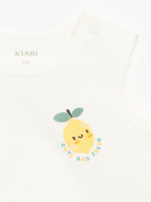 Canotta con patch sul petto - Kiabi