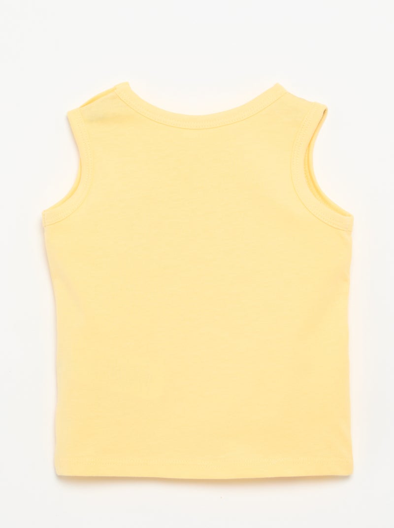 Canotta con patch sul petto Giallo - Kiabi