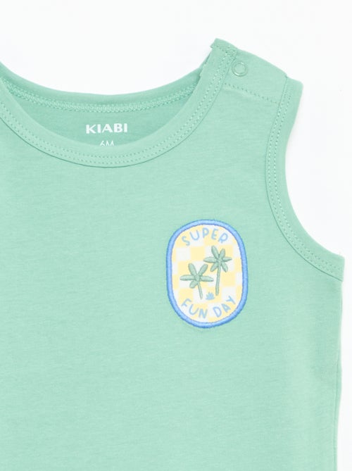 Canotta con patch sul petto - Kiabi