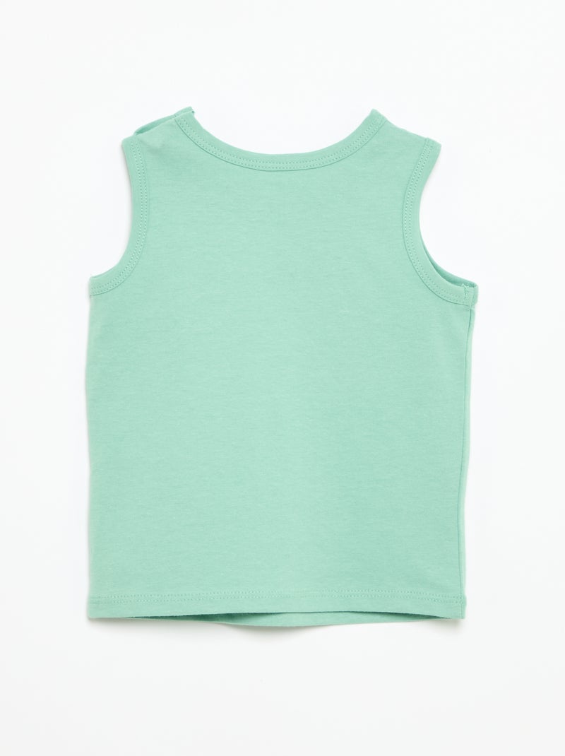 Canotta con patch sul petto Verde - Kiabi