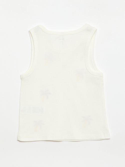 Canotta con ricami fantasia - Kiabi