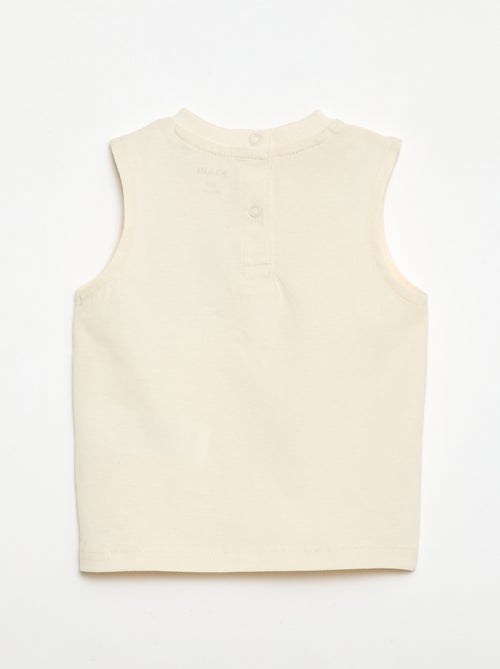 Canotta con ricamo fantasia - Kiabi