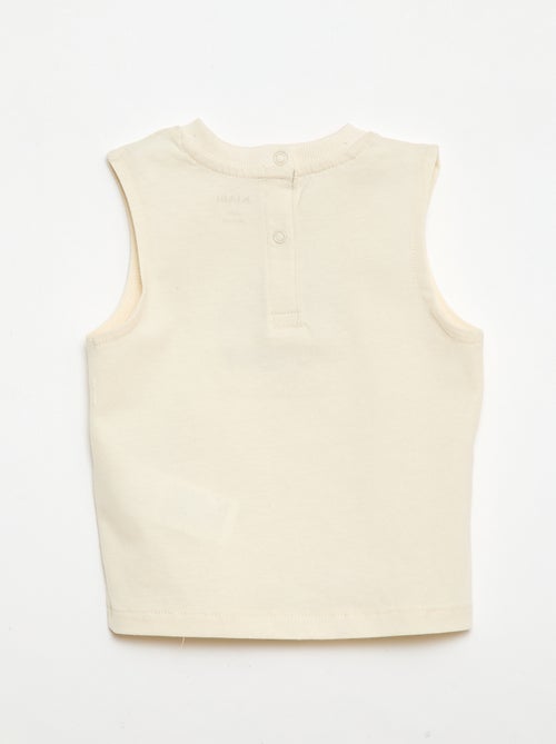 Canotta con ricamo fantasia - Kiabi