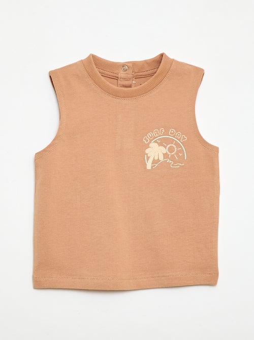 Canotta con ricamo fantasia - Kiabi