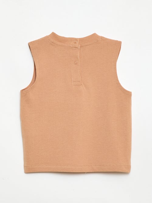 Canotta con ricamo fantasia - Kiabi