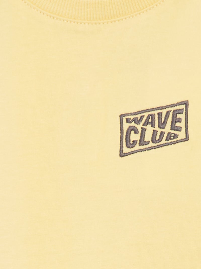 Canotta con ricamo GIALLO - Kiabi