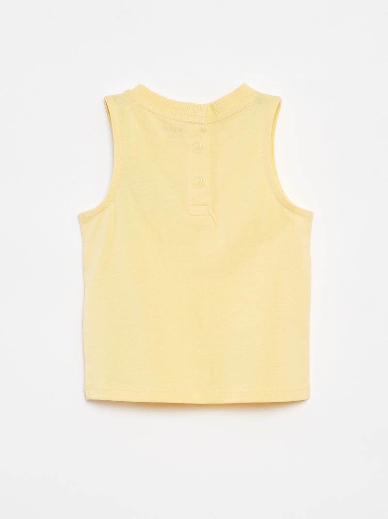 Canotta con ricamo GIALLO - Kiabi