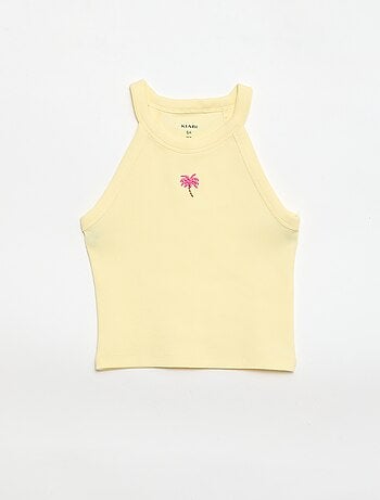 Canotta con scollo all'americana