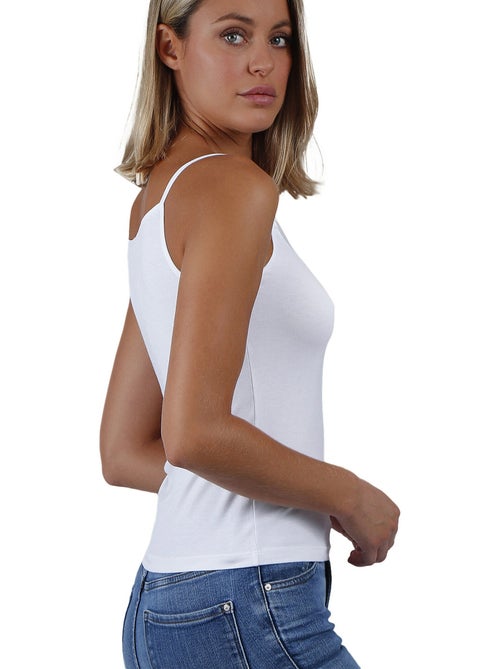 Canotta con scollo in raso da donna ADMAS - Kiabi Canotta con scollo in raso da donna ADMAS - Kiabi