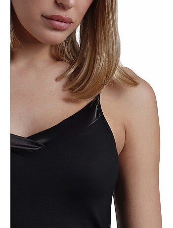 Canotta con scollo in raso da donna ADMAS