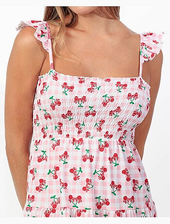 Canotta con spalline DISNEY Minnie Cherry per donna