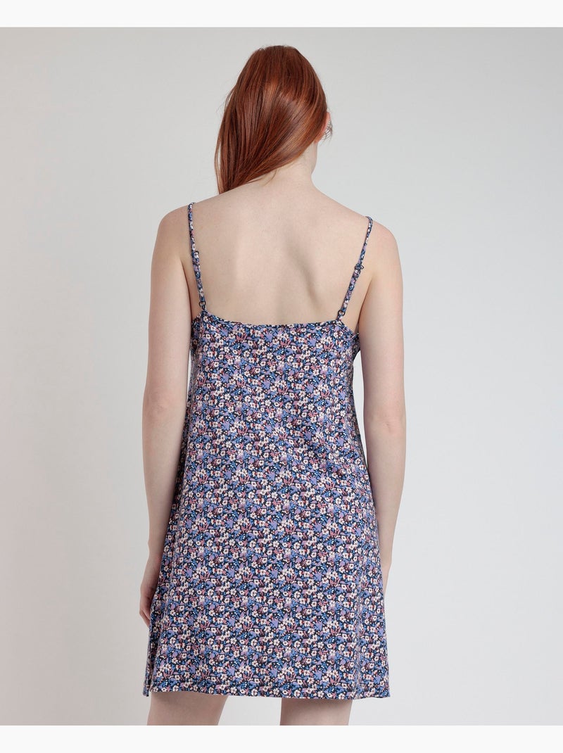 Canotta con spalline Liberty blu e rosa ADMAS per donna Blu marino - Kiabi