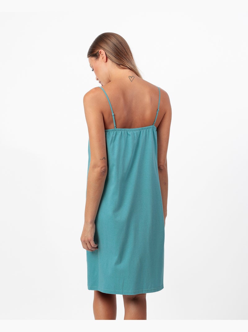 Canotta con spalline Mint Garden da donna ADMAS Blu acqua - Kiabi