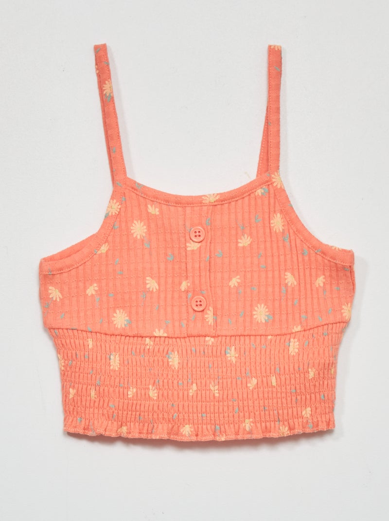 Canotta con spalline sottili ARANCIONE - Kiabi