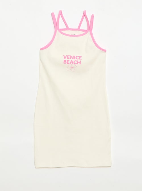 Canotta con spalline sottili e dettaglio sul petto - Kiabi